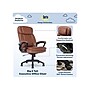 Serta Fairbanks Ergonomic Bonded Leather Executive Big & Tall Chair, 350 lb. Capacity, Brown (43675C)~#|#~0CAE62D1-1051-49E2-A63A27FDF42CD71A_sc7