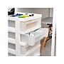 Iris 5-Drawer Storage Cart, White/Translucent White (585007)~#|#~0CB02B9F-5B81-40F2-B6FCF800E3ADBB21_sc7