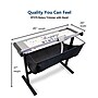 United Commercial 38" Rotary Paper Cutter with Stand and Catch Tray, Silver/Black (RT37S)~#|#~0CB26F3C-B35B-495C-9E26656F075CC6B4_sc7