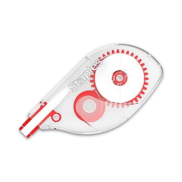 Staples Correction Tape, White, 10/Pack (ST59820)