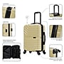 InUSA Aurum 21.65" Hardside Suitcase, 4-Wheeled Spinner, TSA Checkpoint Friendly, Champagne (IUAUR00S-CHA)~#|#~0CB7DA5D-F80B-4272-8F1C974E51913C58_sc7