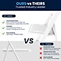 Flash Furniture HERCULES™ Vinyl Armless Folding Chair, White, 20/Pack (20L3L1WHITE)~#|#~0CB88996-DD87-4440-B21F5E07B8954628_sc7