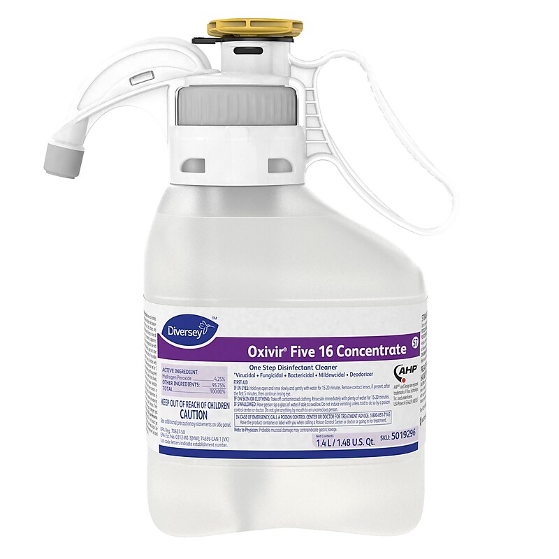 Oxivir Five 16 Diversey SmartDose Disinfectant, Liquid, 47.3 Oz. (5019296) image 1