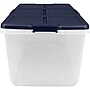 Home Logic 100 Quart, Latch Lid Storage Bin, Clear, 4/Case (7107)~#|#~0CBE65B1-D858-4595-BE0D3C1C37AD2754_sc7