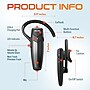 Delton 87X Wireless Single-Ear Bluetooth Earbud Headset, Black (DHB87X)~#|#~0CCC3D8A-3E4D-4F73-B48B8A51724B7C6D_sc7