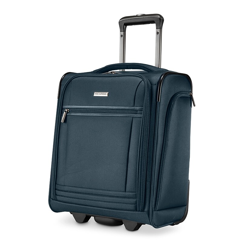 Ricardo Beverly Hills Avalon 17.25" Carry-On Suitcase, 2-Wheeled, Storm Blue (135-16-471-USB) image 1