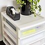 Iris 4-Drawer Desktop Unit, White/Clear, 2/Pack (587013)~#|#~0CD0F8B1-D9B0-4722-A9B1D4AD594F3EB0_sc7