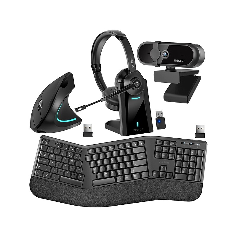 Delton Work Anywhere 35X Wireless Noise Canceling Bluetooth Over-the-Ear Headset Kit (DBND4WLS35X) image 1