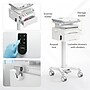 Mount-It! MedHub Height-Adjustable Medical Cart with 2 Lockable Drawers, Power Strip and Locking Casters, White/Grey (MI-16037)~#|#~0CD8CD77-8BD2-4644-A161FDF5CAB37136_sc7