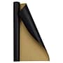 JAM Paper Short Mini Roll Wrapping Paper, 26.3 sq. ft., Black Kraft, 2/Pack(2770135K263a)~#|#~0CDAA033-5134-4D53-885D2D11A32130B8_sc7