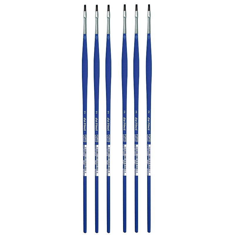 da Vinci FORTE-Acrylics Oil and Acrylic Synthetic Student Brush, 6 /Pack (DVXVA86402-6) image 1