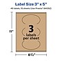 Avery Laser/Inkjet Oval Multipurpose Labels, 3" x 5", Kraft Brown, 45 Labels/Pack ( 94052)~#|#~0CE8FC8C-9FED-4E58-8CB6F13FDEB04877_sc7