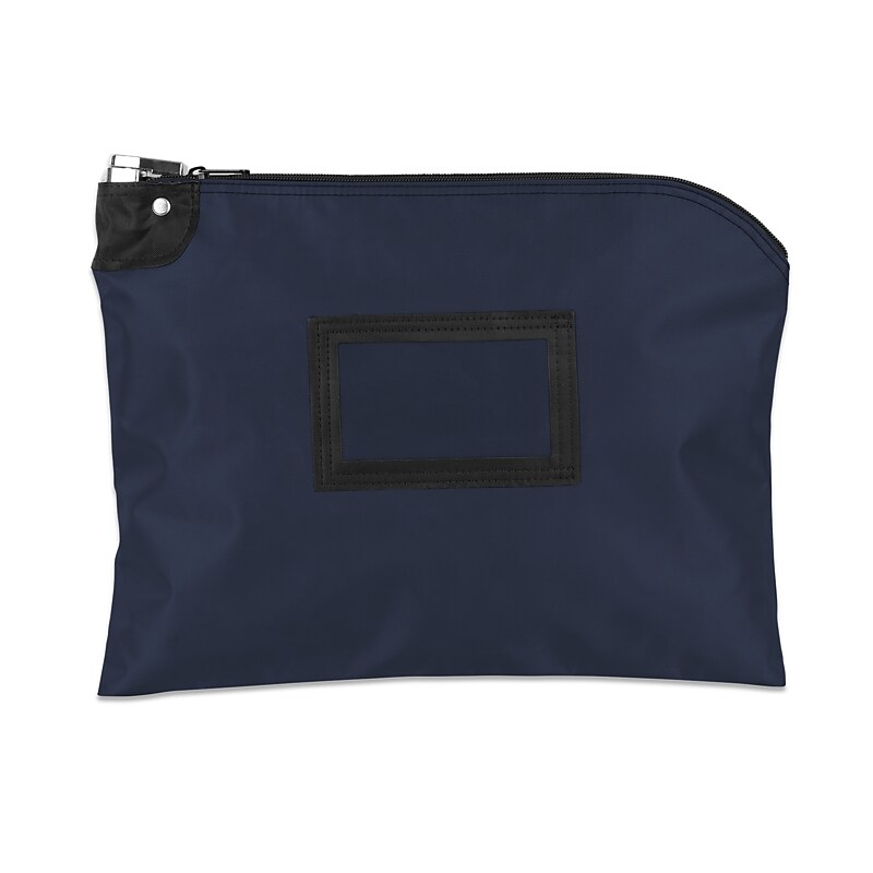 Bank Supplies Deposit Bags, Navy Blue (611-21115-NB) image 1