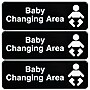 Excello Brands Restroom Indoor Wall Sign, 9" x 3", Black/White, 3/Pack (EGP-HD-0256)~#|#~0CEF77FA-CD7F-4E91-9DD0C566543C7C74_sc7
