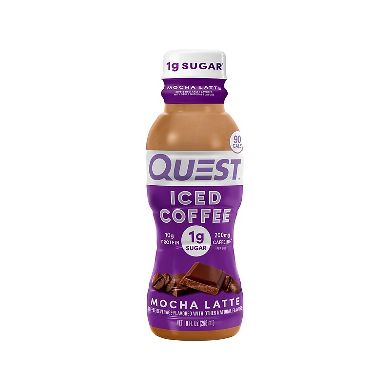 Quest Mocha Latte Iced Coffee, 10 oz., 12/Carton (QRTDML-4M3) image 1