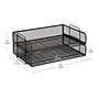 Mind Reader 2-Tier Stackable Paper Desk Tray, Metal, Black, 2/Pack (DSTACK2-BLK)~#|#~0CF6E4DA-7567-409D-8A9F116283696AC9_sc7