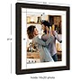 Amanti Art Accent Bronze Narrow 16" x 20" Polystyrene Picture Frame, Espresso (A42677345611)~#|#~0CF917C2-6B2F-4950-A9993A2EA7403298_sc7