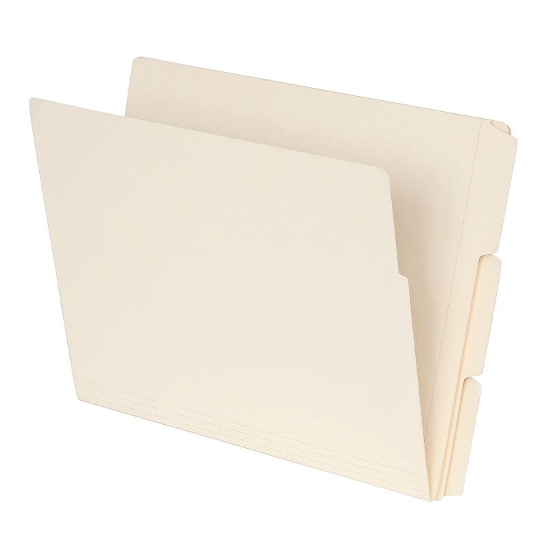 Pendaflex End Tab File Folder, 1/3-Cut Tab, Assorted, Letter Size, Manila, 100/Box(1007003) image 1