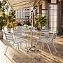 Flash Furniture Lila Indoor-Outdoor Restaurant Stack Chair, Silver (TLH015C)~#|#~0D001504-ECD2-4268-B4D89CAB4BBF3956_sc7
