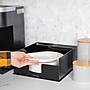 Mind Reader Plastic Paper Plate Holder Covered Dispenser with Lid, Black/Clear (PSTOR-BLK)~#|#~0D05C3D3-AA83-40CB-80D57CB602AA8F25_sc7