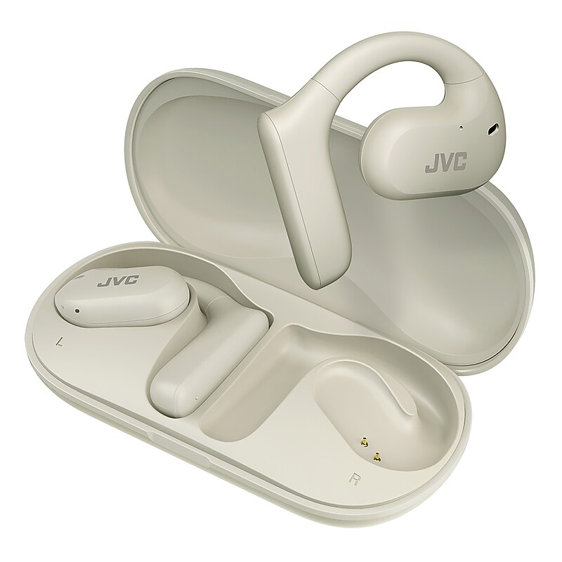 JVC Nearphones Wireless Noise Canceling Over-Ear Earphones, Bluetooth, White (JVCHANP35TW) image 1