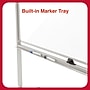 TRU RED™ Magnetic Painted Steel Mobile Dry Erase Board, Aluminum Frame, 40"H x 60"W (TR62828)~#|#~0D07506D-31FA-440A-B2636DD55B90472B_sc7