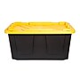 Greenmade 108 Quart Storage Bin with Snap Lid, Plastic, Black/Yellow (669871)~#|#~0D10B184-9931-444B-AF72DFF59A711F66_sc7