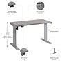 Bush Business Furniture Move 40 Series 48"W Electric Height Adjustable Standing Desk, Platinum Gray/Cool Gray (M4S4824PGSK)~#|#~0D1506E5-1AED-4345-ADC16B5CAEEE2460_sc7