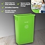 Alpine Industries Polypropylene Recycling Bin, 23 Gallon, Lime Green  (ALP477-LGRN)~#|#~0D1E5F19-1CD8-4123-A06452FB07A1DBB5_sc7