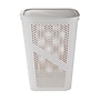 Mind Reader 15.85-Gallon Slim Laundry Hamper with Lid, Plastic, Ivory (HBIN60-IVO)~#|#~0D274866-EBBA-4F07-A01F7010CC6FD832_sc7