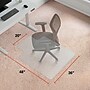 Staples Office Chair Mat, Clear Floor Mats with Lip, Low-Pile Carpets, Extended Under-Desk Coverage, 48 x 36 Inch, Smooth Glide~#|#~0D28BFE1-46C1-454B-B641D1BC62B0E0DA_sc7