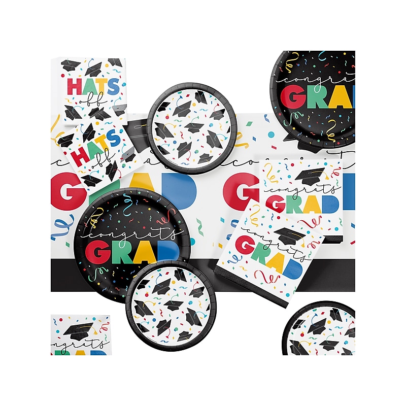 Creative Converting Cap Toss Dinnerware Kit, Multicolor (DTC8660E2A) image 1