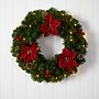 Nearly Natural Poinsettia, Berry and Pinecone Artificial Wreath, 24" (W1301)~#|#~0D2F5768-8763-4164-B8271A4246CB8181_sc7