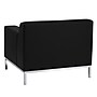 Flash Furniture HERCULES Definity Contemporary Leather Chair With Stainless Steel Frame, Black~#|#~0D2FCF9C-08B7-4F55-B8A1ABDB62DD1342_sc7