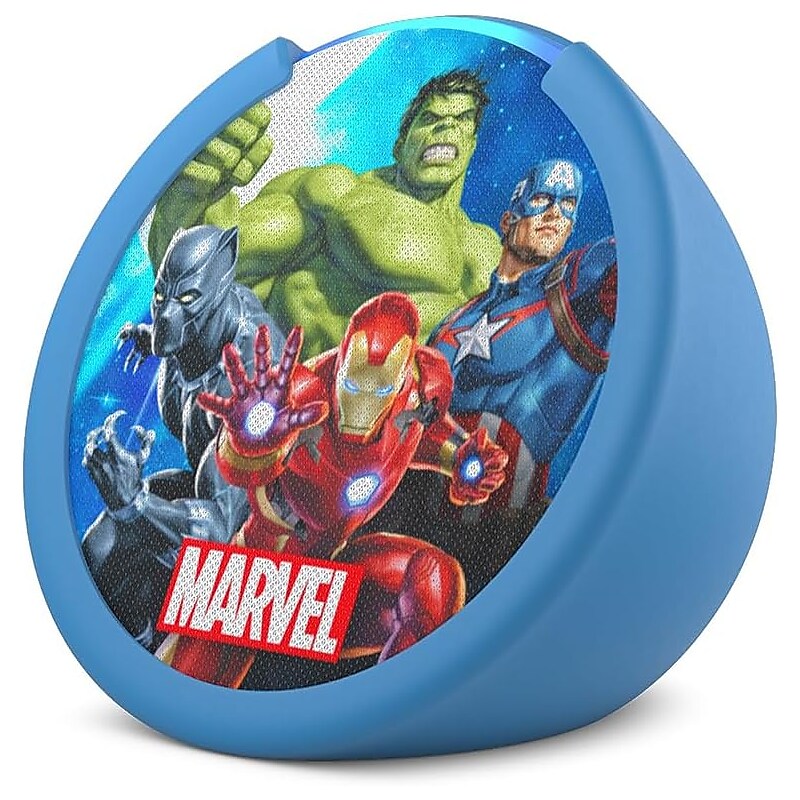 Amazon Echo Pop Kids Wireless Smart Speaker, Marvel’s Avengers (B0CB9NS29Q) image 1