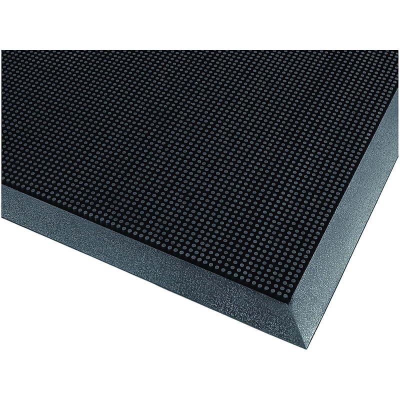 NoTrax Rubber Brush Scraper Mat, 31.5" x 23.6", Black (345S2432BL) image 1