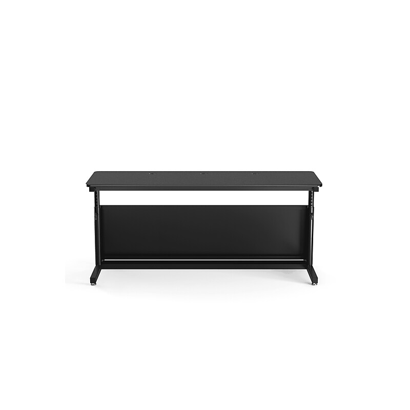 VersaDesk Deluxe 72"W Manual Adjustable Standing Computer Table, Black (CTL7224-BB) image 1