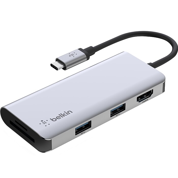 Belkin Connect 5-in-1 Multiport Adapter Hub for USB-C Enable
