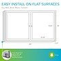Ghent 3' H x 5' W Enclosed Vinyl Bulletin Board with Satin Frame, 2 Door (PA23660VX-181)~#|#~0D3A086B-D688-4E42-81FDAF475303FEE4_sc7