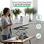 Uncaged Ergonomics CD4 16.25" x 12.25" Metal Laptop Stand, Black (CD4-b)~#|#~0D3E3432-4E21-4B6F-A51D625F1D6AFE09_sc7
