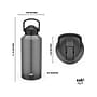 Zak! Liberty Plastic Water Bottle, 64 oz., Ebony (0015-X270)~#|#~0D3E4913-0415-4A8C-867E089B1012926D_sc7
