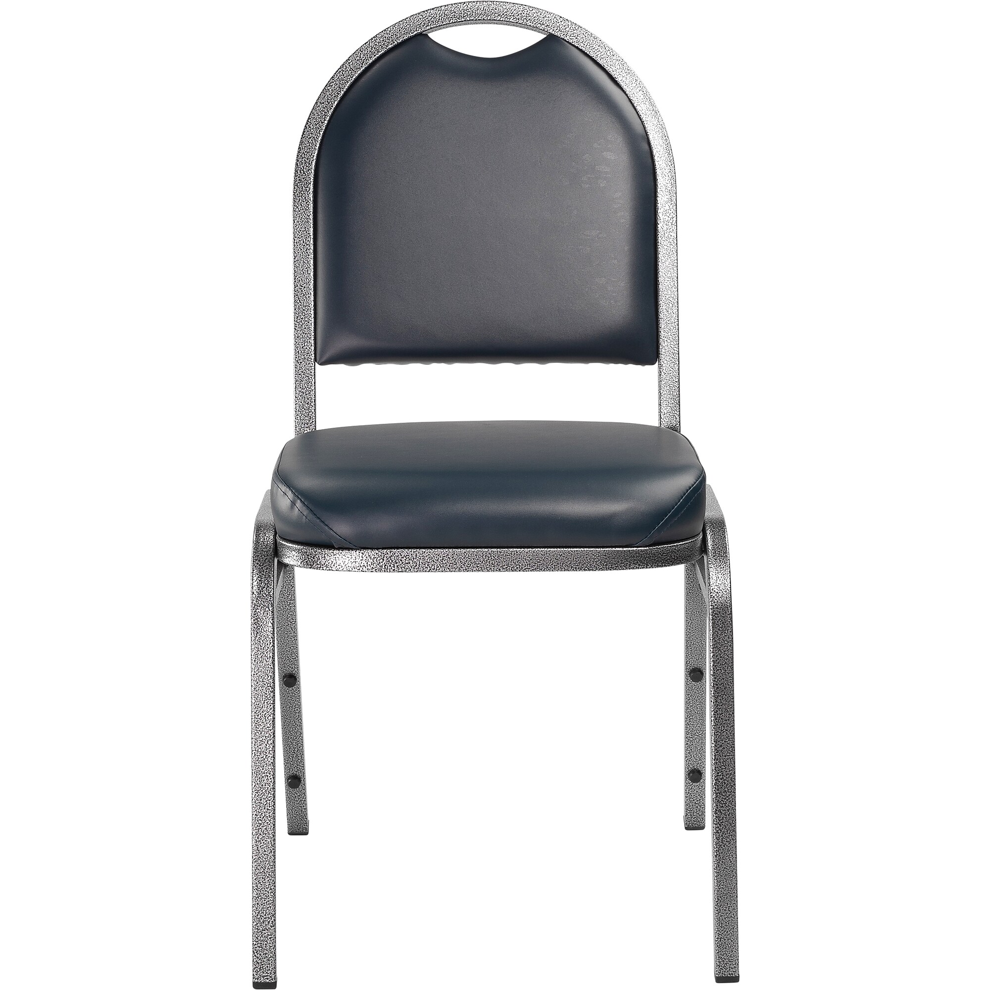 NPS 9200 Series Vinyl Padded Stacking Chair, Midnight Blue/Silvervein (9204-SV) Sansujyuku sansujyuku.com