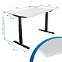 Mount-It! Ultimate Dual Motor 48"W Electric Adjustable Standing Desk, White/Black (MI-18066)~#|#~0D410B42-CCD8-406E-863FA386405341A5_sc7