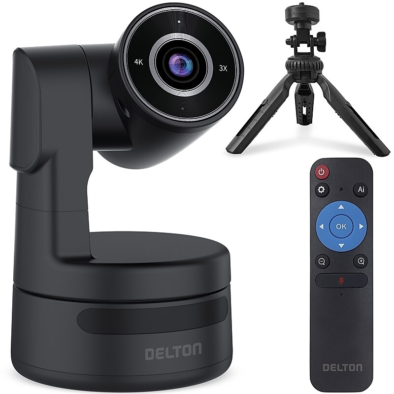Delton C68 PTZ Ultra HD 4K Webcam, Black (DCAIC68PTZ) image 1