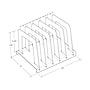Azar Acrylic Compact File Sorter, Clear (300358)~#|#~0D4212DA-AF0E-43FD-9900C0D97F56A8DF_sc7