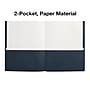 Staples Smooth 2-Pocket Paper Folder, Navy, 25/Box (27539-CC)~#|#~0D469379-4F2B-464B-AF3C950A65D905C7_sc7
