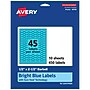 Avery Laser/Inkjet Multipurpose Decorative Edge Labels, 0.5" x 2.5", Bright Blue, 450/Pack (94749)~#|#~0D483F6F-1962-44B5-B4C2715F0F7E66AC_sc7