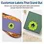 Avery Decorative Edge Multipurpose Labels, 1-5/8" x 1-5/8", Bright Green, 800/Pack (94110)~#|#~0D4E7546-F212-4F40-BDDD0A2A80713A7D_sc7