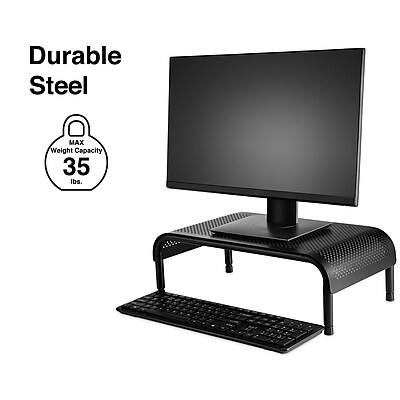 Staples Adjustable Steel Monitor Stand – Ergonomic Desktop Riser for Monitors, Laptops & Office Accessories Sansujyuku sansujyuku.com