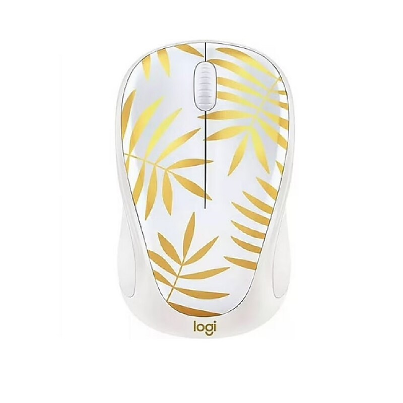 Logitech M317C Limited Edition Wireless Ambidextrous Optical 2.4 GHz Mouse, Bamboo Dream (910-006612) image 1